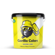 Pintura Plástica Mate Lavable Edición Oro Gorilla Colors. Protección Duradera para tus Paredes