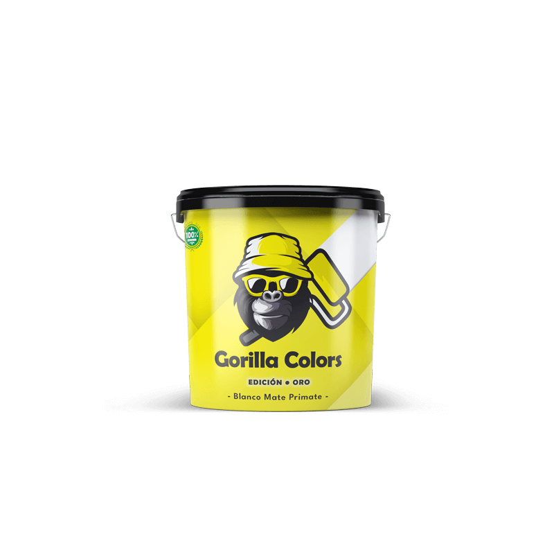 Pintura Plástica Mate Lavable Edición Oro Gorilla Colors. Protección Duradera para tus Paredes