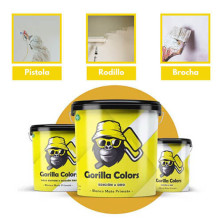 Pintura Plástica Mate Lavable Edición Oro Gorilla Colors. Protección Duradera para tus Paredes