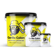 Pintura Plástica Mate Lavable Edición Oro Gorilla Colors. Protección Duradera para tus Paredes