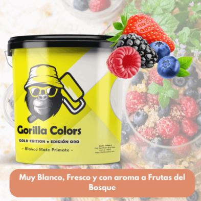 Pintura Plástica Mate Lavable Edición Oro Gorilla Colors. Protección Duradera para tus Paredes