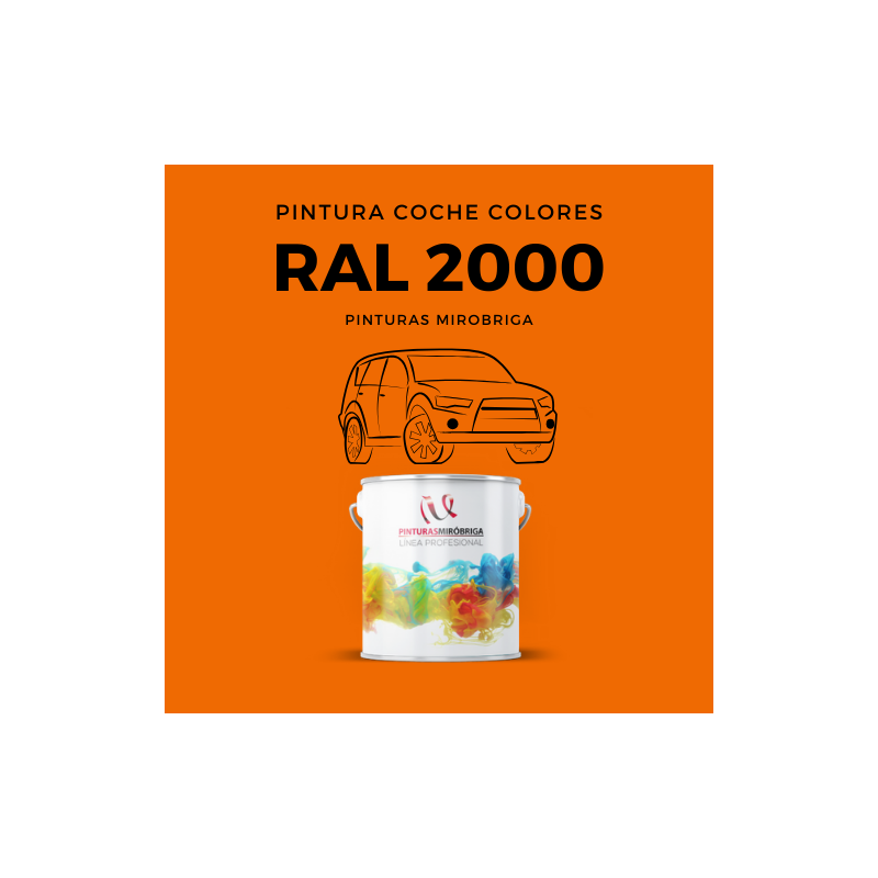 Pintura para Coche en colores Naranjas Ral