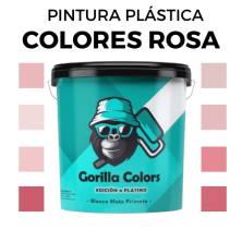 Pintura Plastica en Colores Rosa