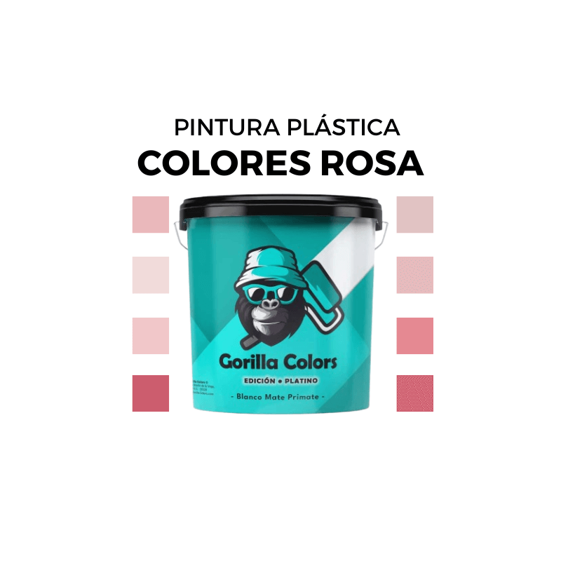 Pintura Plastica en Colores Rosa