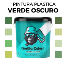 Pintura Plastica en Colores Verde Oscuro