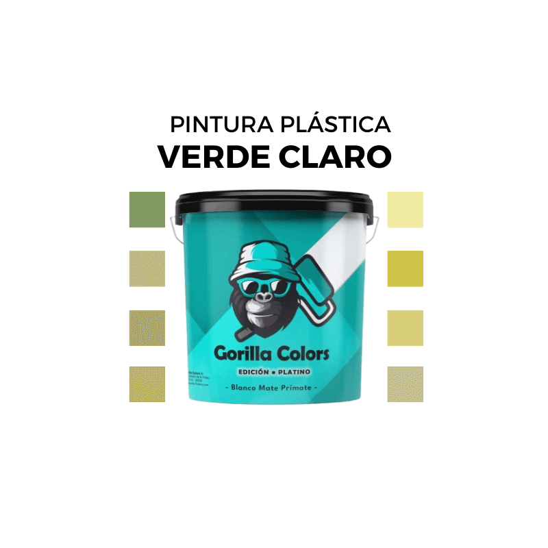 Pintura Plastica en Colores Verde Claro