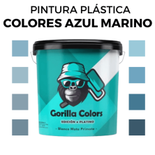 Pintura Plastica en Colores Azul Marino