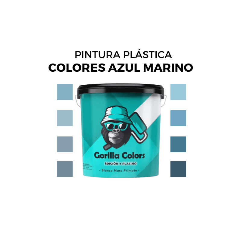 Pintura Plastica en Colores Azul Marino
