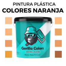 Pintura Plastica en Colores Naranjas