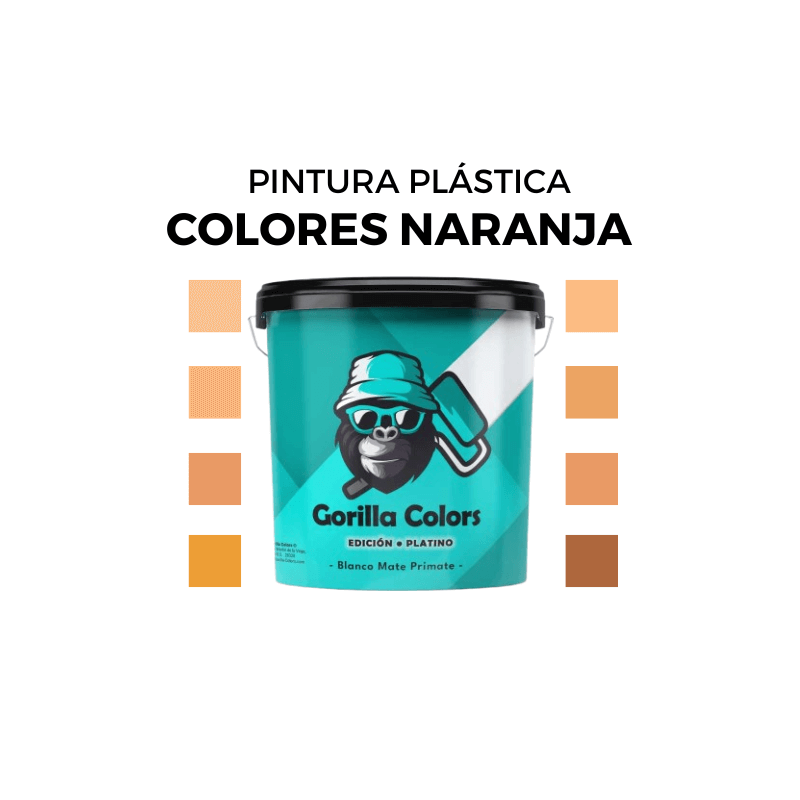 Pintura Plastica en Colores Naranjas