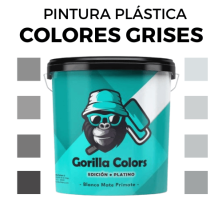 Pintura Plastica en Colores Grises