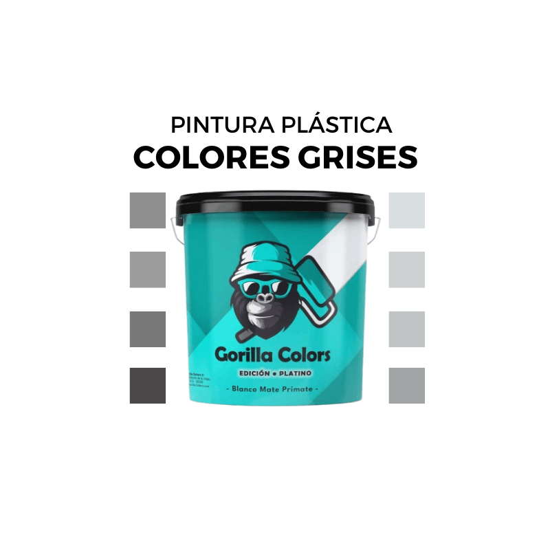 Pintura Plastica en Colores Grises