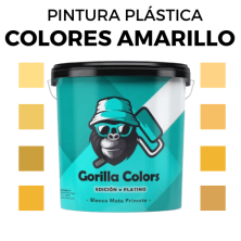 Pintura Plastica en Colores Amarillos