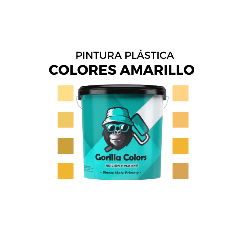 Pintura Plastica en Colores Amarillos