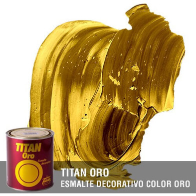 Pintura color Oro Esmalte Titan