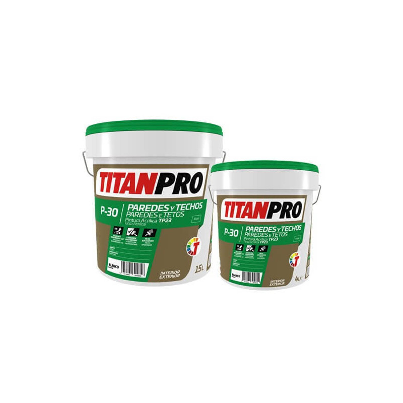 Titan Pro P30 Plastico Mate Blanco