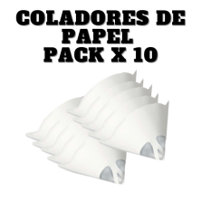 Coladores de Papel pack10