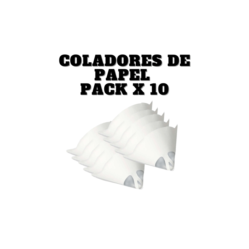 Coladores de Papel pack10