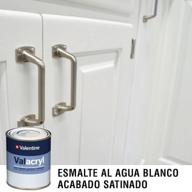 Valacryl Satinado blanco - Esmalte al agua