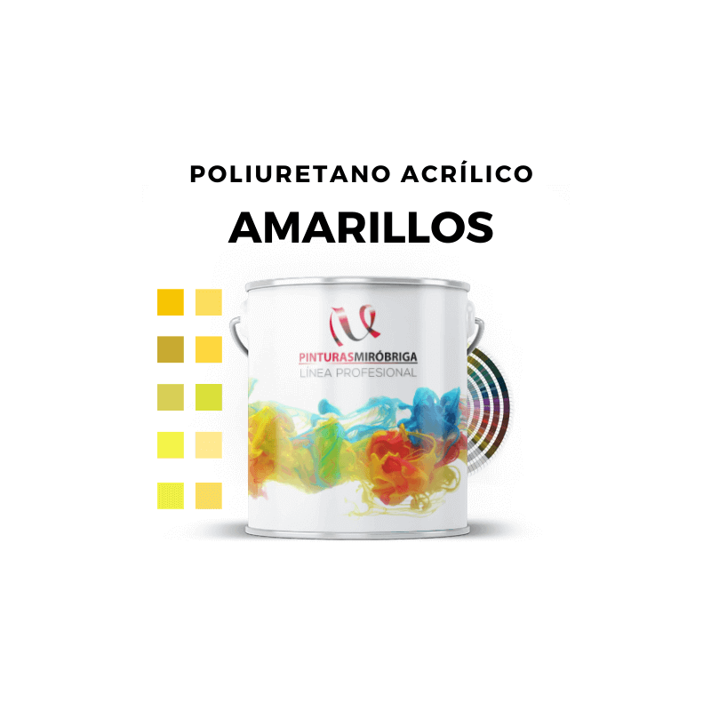 Pintura Poliuretano Acrilico Colores Amarillo