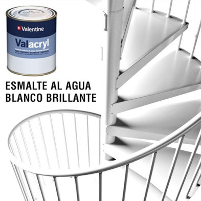 Valacryl brillante blanco Esmalte al agua