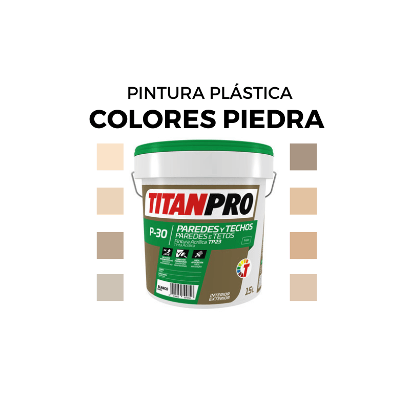 Pintura Plastica en Colores Piedra