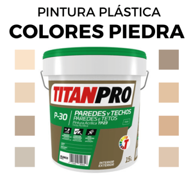 Pintura Plastica en Colores Piedra