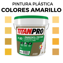 Pintura Plastica en Colores Amarillos