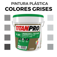 Pintura Plastica en Colores Grises