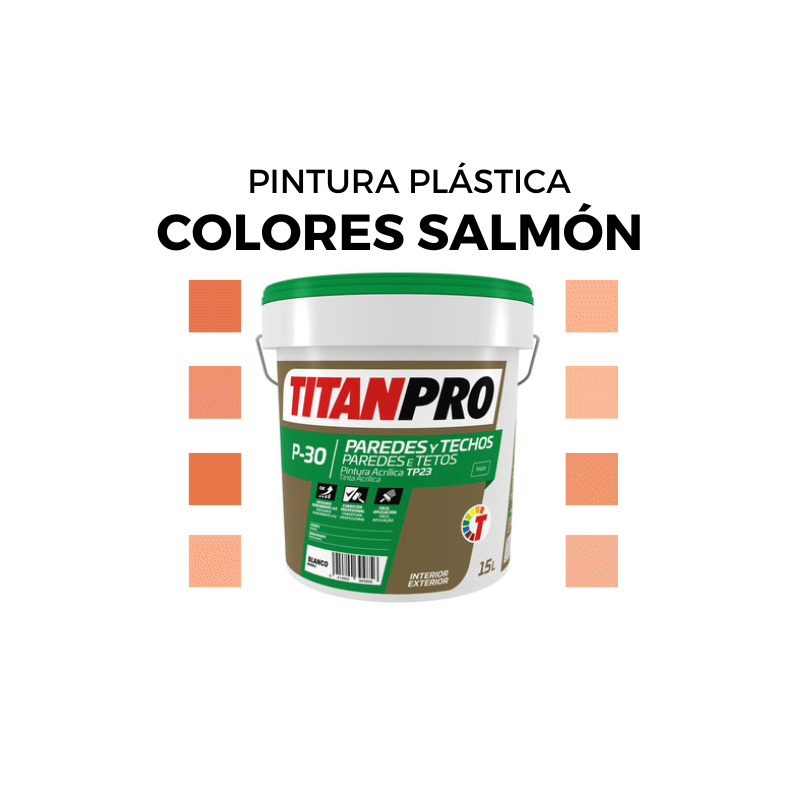 Pintura Plastica en Colores Salmon