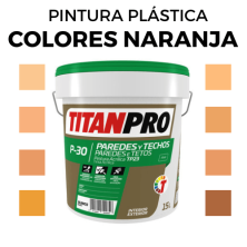 Pintura Plastica en Colores Naranjas