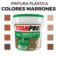 Pintura Plastica en Colores Marrones