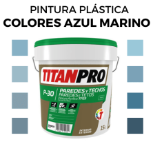 Pintura Plastica en Colores Azul Marino