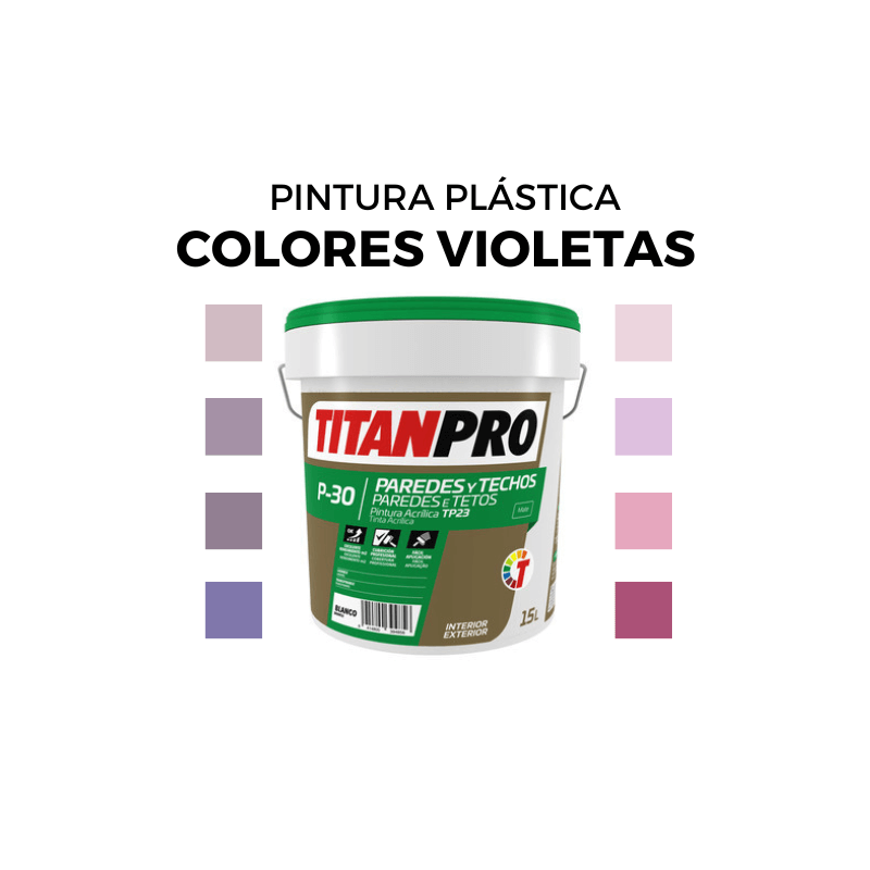 Pintura Plastica en Colores Violeta