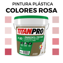 Pintura Plastica en Colores Rosa